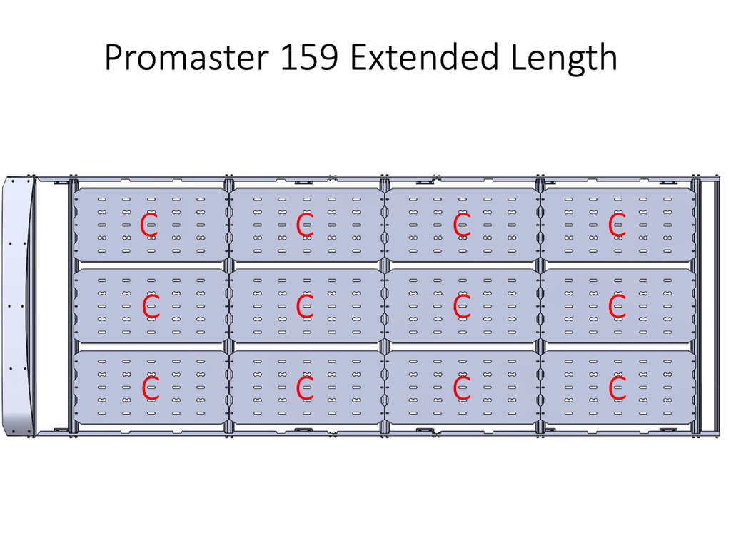 Promaster Van 159 EXT High Roof Strata Roof Rack